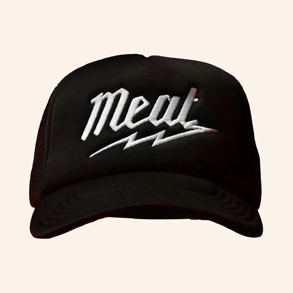 Papa Meat Merch Embroidered Meat Trucker Hat Meatcanyon Creepycast Hat Gifts For Him -WearandDecor