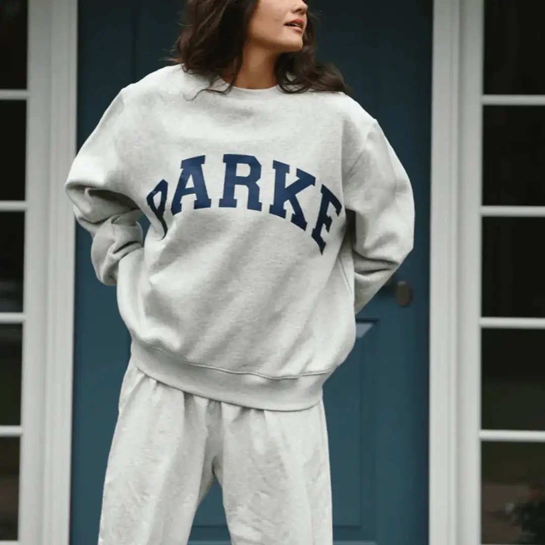 Parke Varsity Crewneck Sweatshirt Casual Wear Birthday Gift for Wife