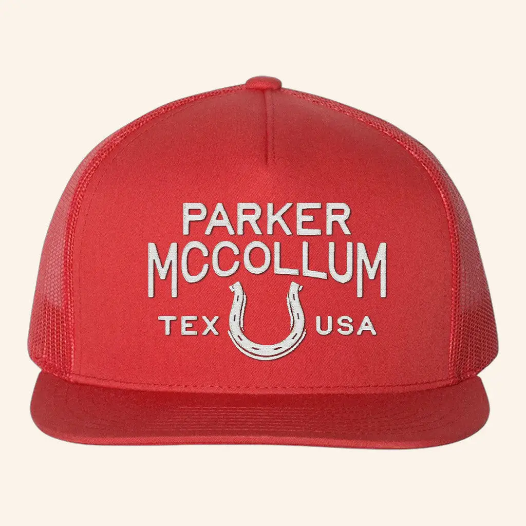 Parker McCollum Merch Tour 2025 Horseshoe Trucker Hat Snapback Fans Gifts -WearandDecor