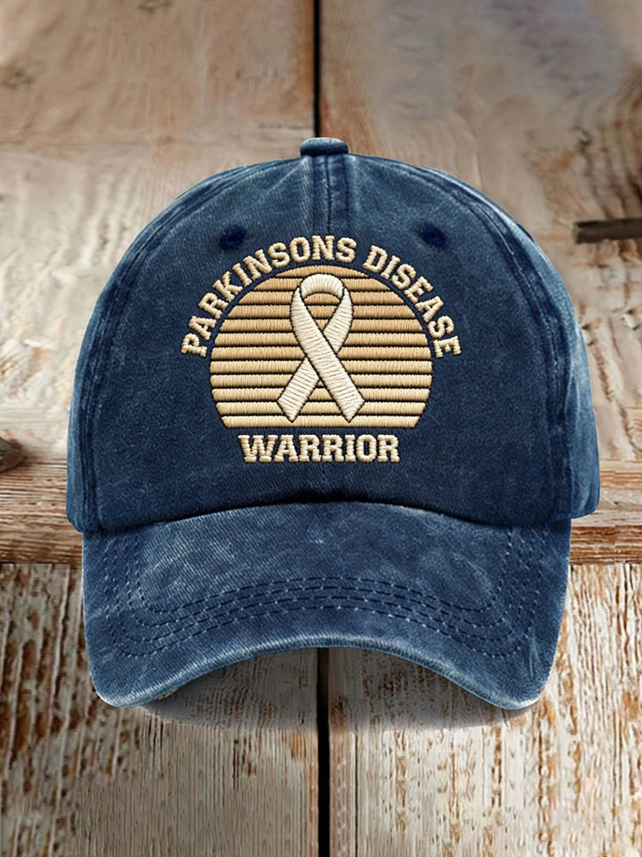 Parkinson's Day Merch Parkinson's Disease Warrior Hat Ribbon Baseball Gifts For Supporters