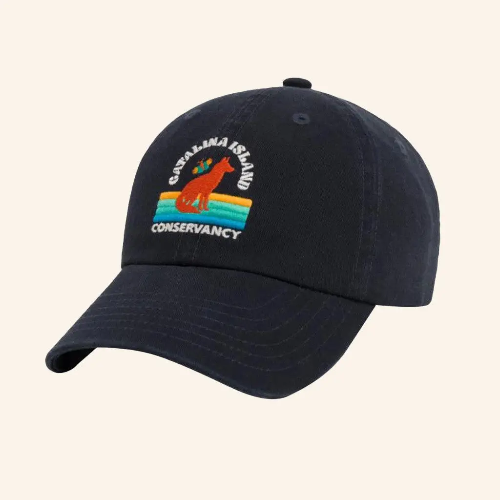 Parks Project Merch Embroidered Catalina Island Fox Hat Present For Dad -WearandDecor Parks Project Merch Embroidered Catalina Island Fox Hat Present For Dad -WearandDecor - Image 1
