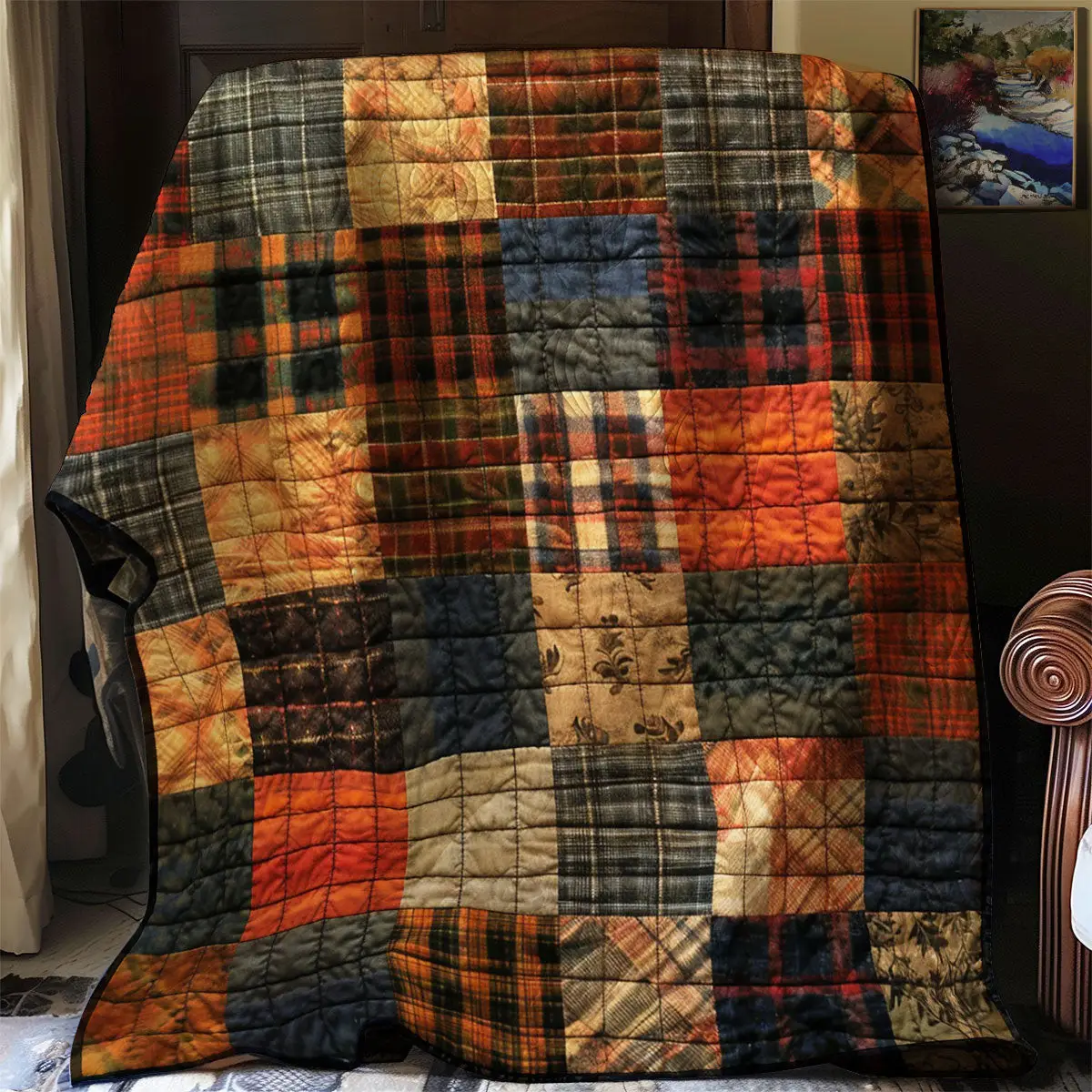 Patchwork Quilt Blanket For Couch Unique Mother's Day Gifts