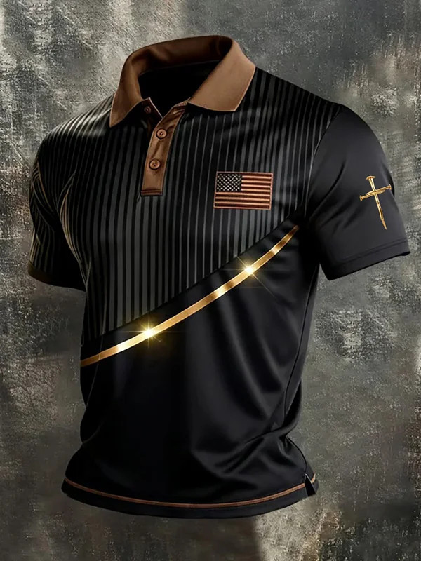 Patriotic 250 Years Of America Polo Shirt Independence Day Clothing Gift Ideas