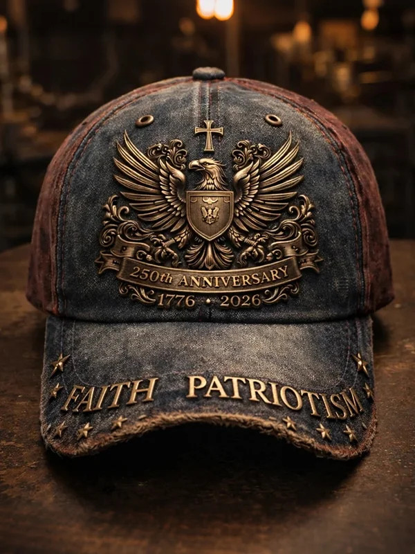 Patriotic 250th Anniversary Baseball Cap Faith Patriotism Hat Gifts For 4Th Of July