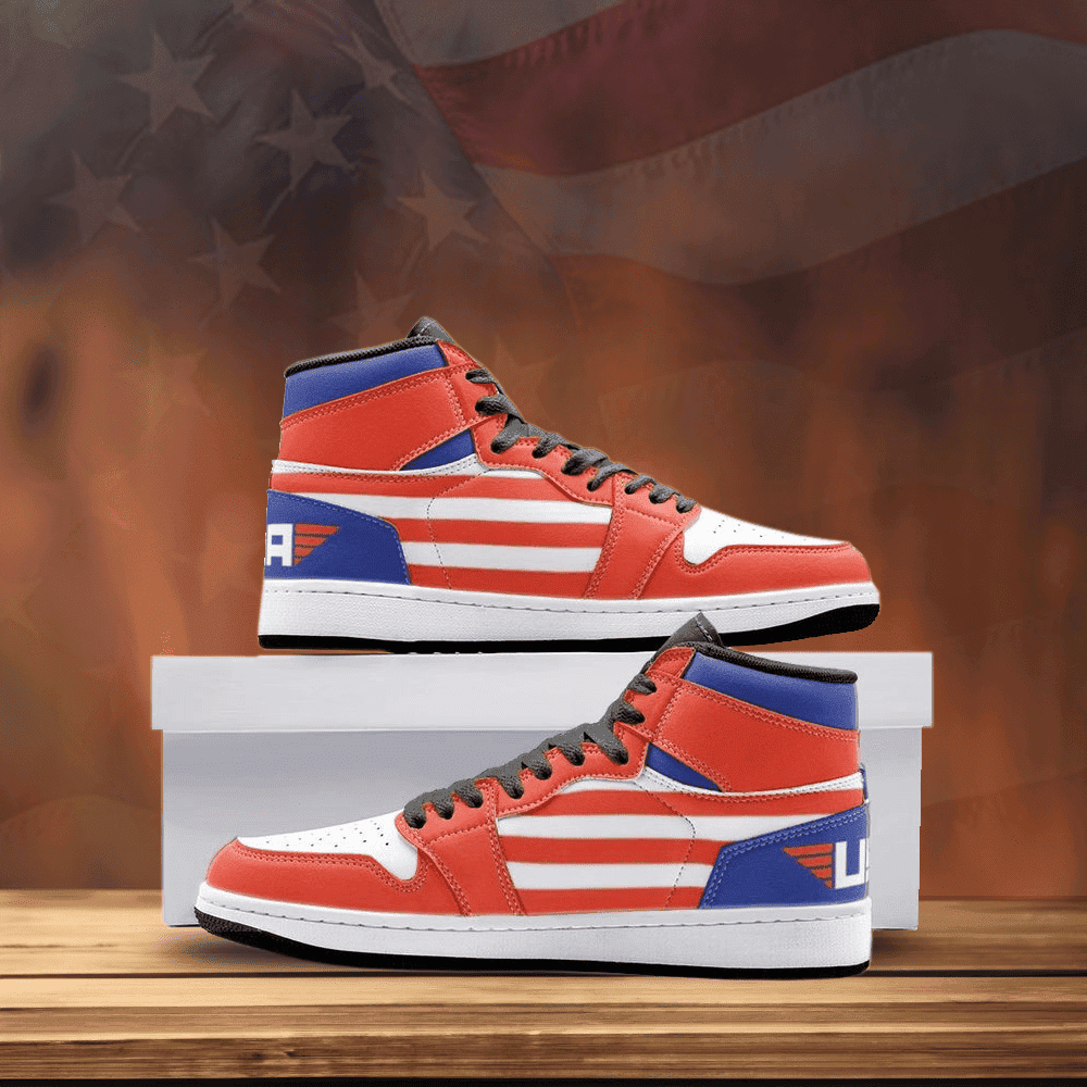 Patriotic American Flag Shoes USA Sneakers Patriots Merchandise Gifts For Men Women -WearandDecor