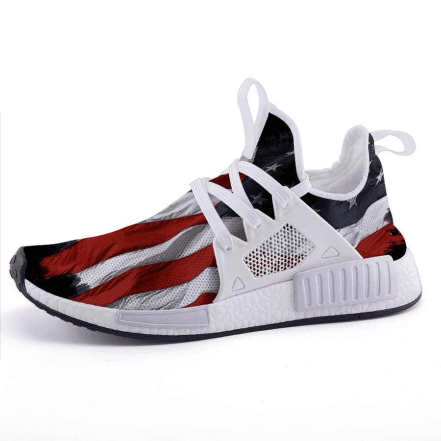Patriotic USA American Flag Sneakers Patriots Shoes Fourth Of July Presents