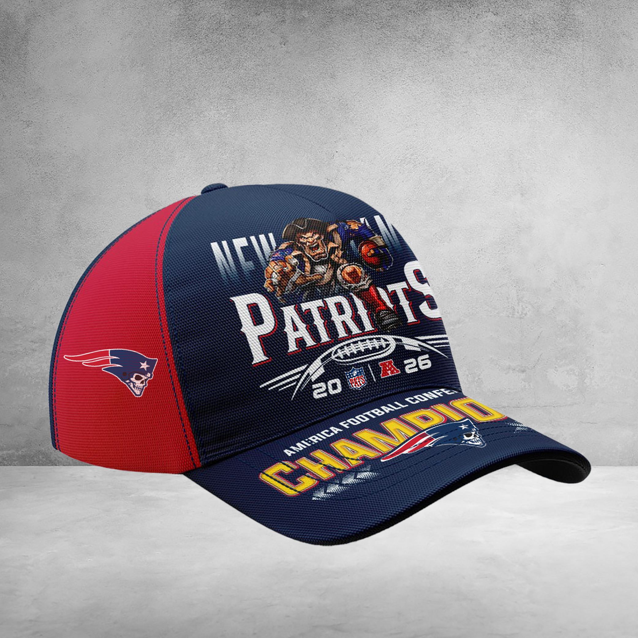 Patriots Champions Hat New England AFC Champions Baseball Cap Gift For Fans Patriots Champions Hat New England AFC Champions Baseball Cap Gift For Fans - Image 1