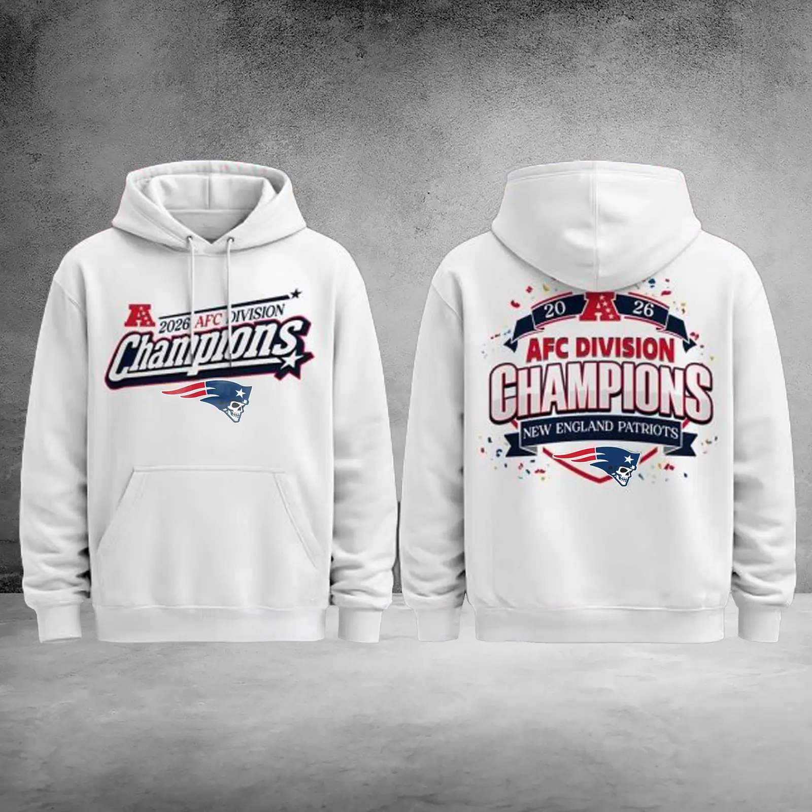 Patriots Champions Hoodie AFC Division Champions NE Patriots Clothes For Fans