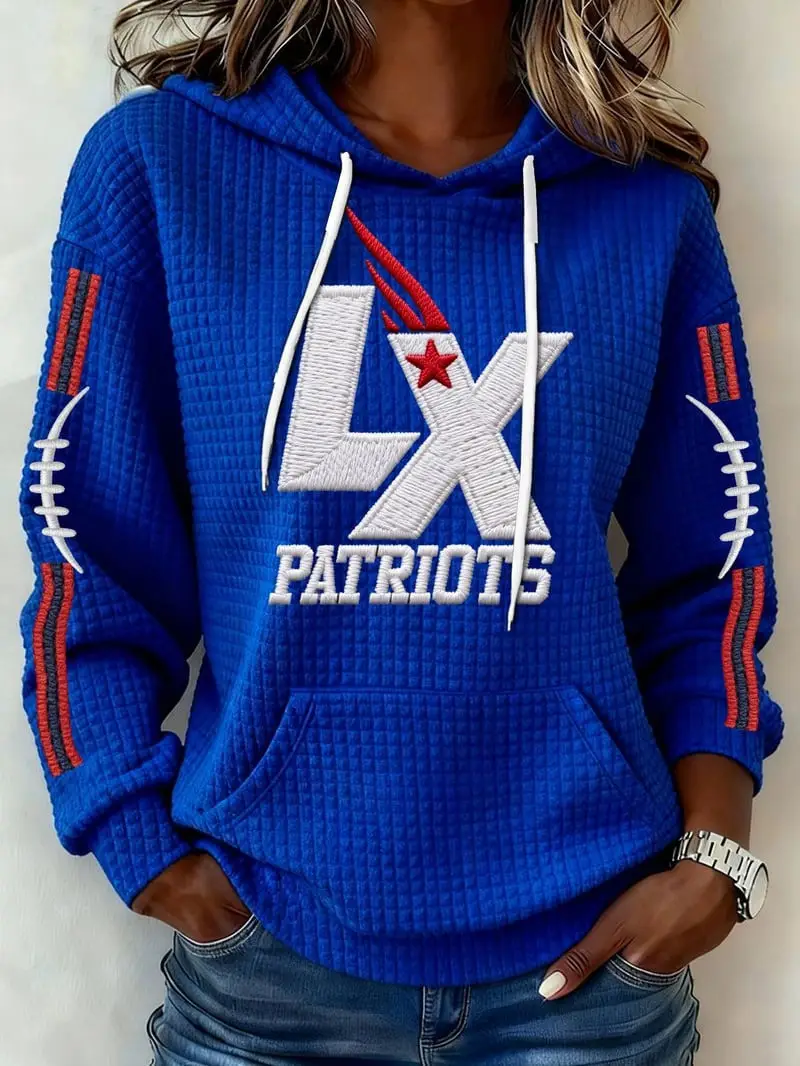 Patriots Championship Hoodie Waffle Patriots AFC Championship Merch NE Pride Gift