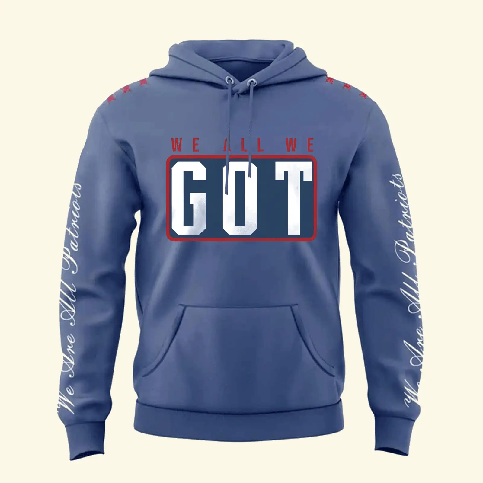 Patriots Storm Blue Hoodie We Are All Patriots Hoodie Game Day Gift For Men