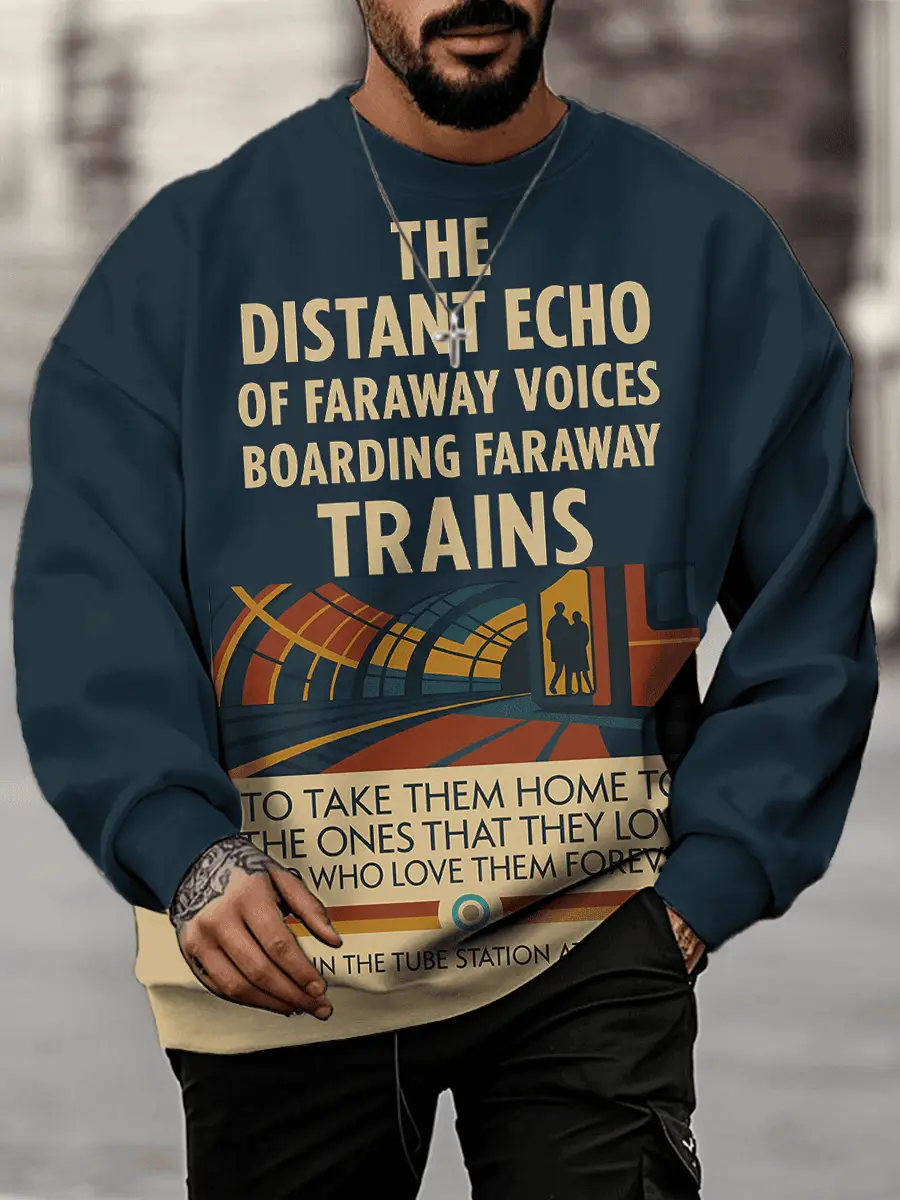 Paul Weller Merch The Distant Echo Of Faraway Voices Sweatshirt Best Present Ideas Paul Weller Merch The Distant Echo Of Faraway Voices Sweatshirt Best Present Ideas - Image 1