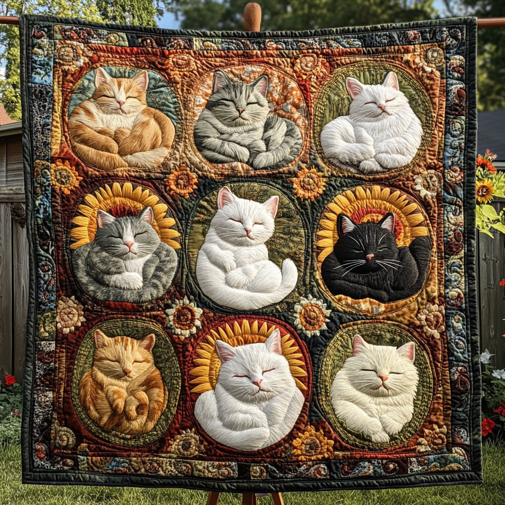 Pawsitive Vibes Quilted Blanket Bed Christmas Decor Christian Gifts For Men Pawsitive Vibes Quilted Blanket Bed Christmas Decor Christian Gifts For Men - Image 1