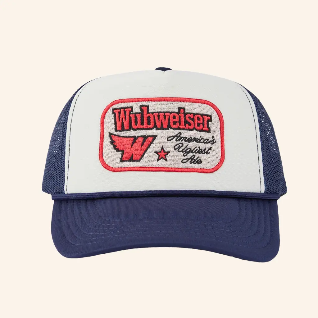 PayMoneyWubby Merch Wubweiser Wing Foam Trucker Hat Embroidered Gifts For Dad