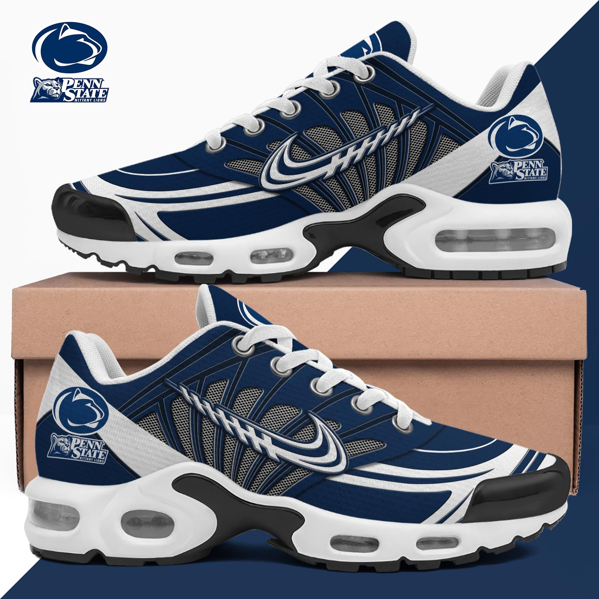 Penn State Nittany Lions Shoes 2026 Version Custom Name 135 Penn State Nittany Lions Shoes 2026 Version Custom Name 135 - Image 1