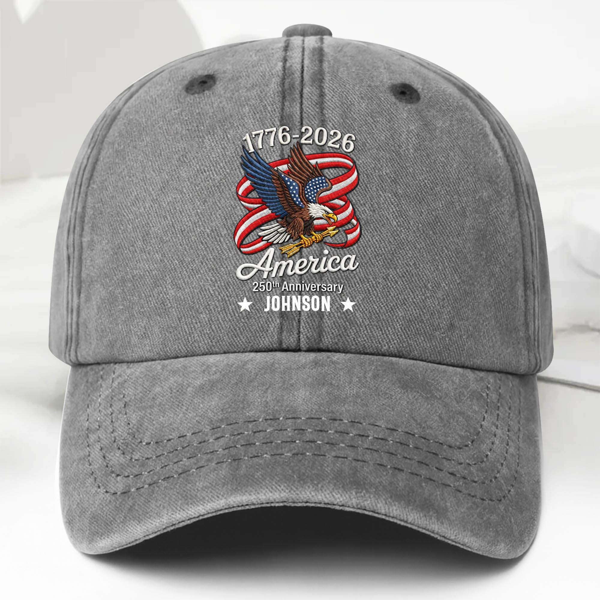 Personalized 250th Anniversary Patriotic Eagle Flag Hat Patriotic Baseball Cap Personalized 250th Anniversary Patriotic Eagle Flag Hat Patriotic Baseball Cap - Image 1