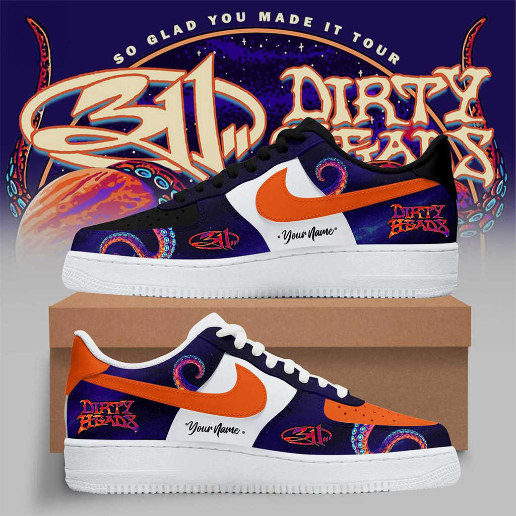 Personalized 311 x Dirty Heads So Glad You Made It Tour Air Force 1 Shoes Gifts For Music Fans Personalized 311 x Dirty Heads So Glad You Made It Tour Air Force 1 Shoes Gifts For Music Fans - Image 1