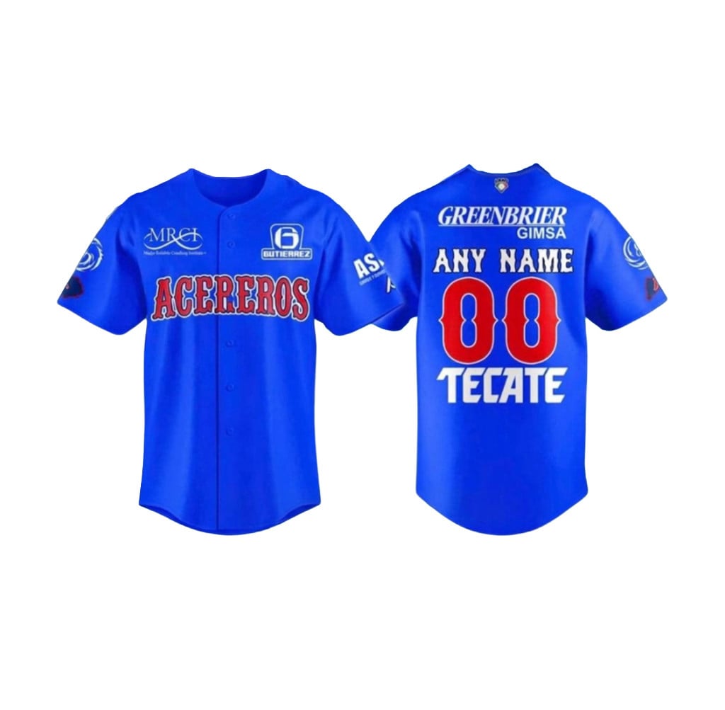 Personalized Acereros De Monclova 2026 New Season Baseball Jersey Acereros Merch Fan Gifts