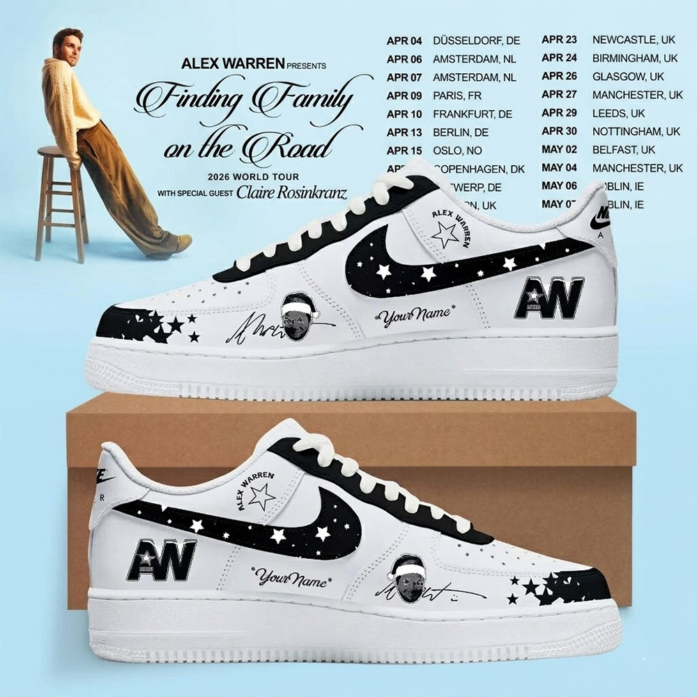 Personalized Alex Warren Little Orphan Alex Air Force 1 Shoes 2026 Alex Warren Merch Gifts