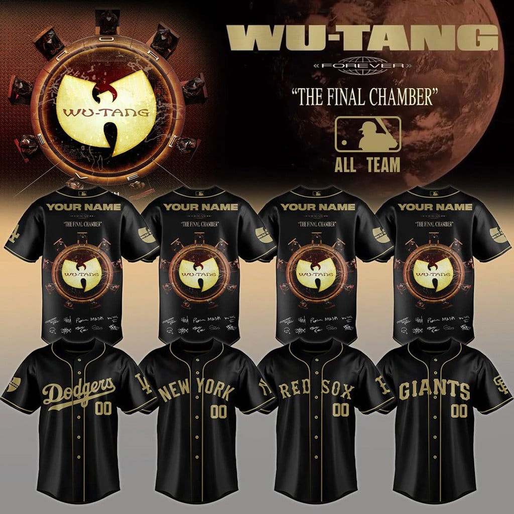 Personalized ALL MLB Team x Wu-Tang Forever The Final Chamber Jersey Wu-Tang Merch Gifts