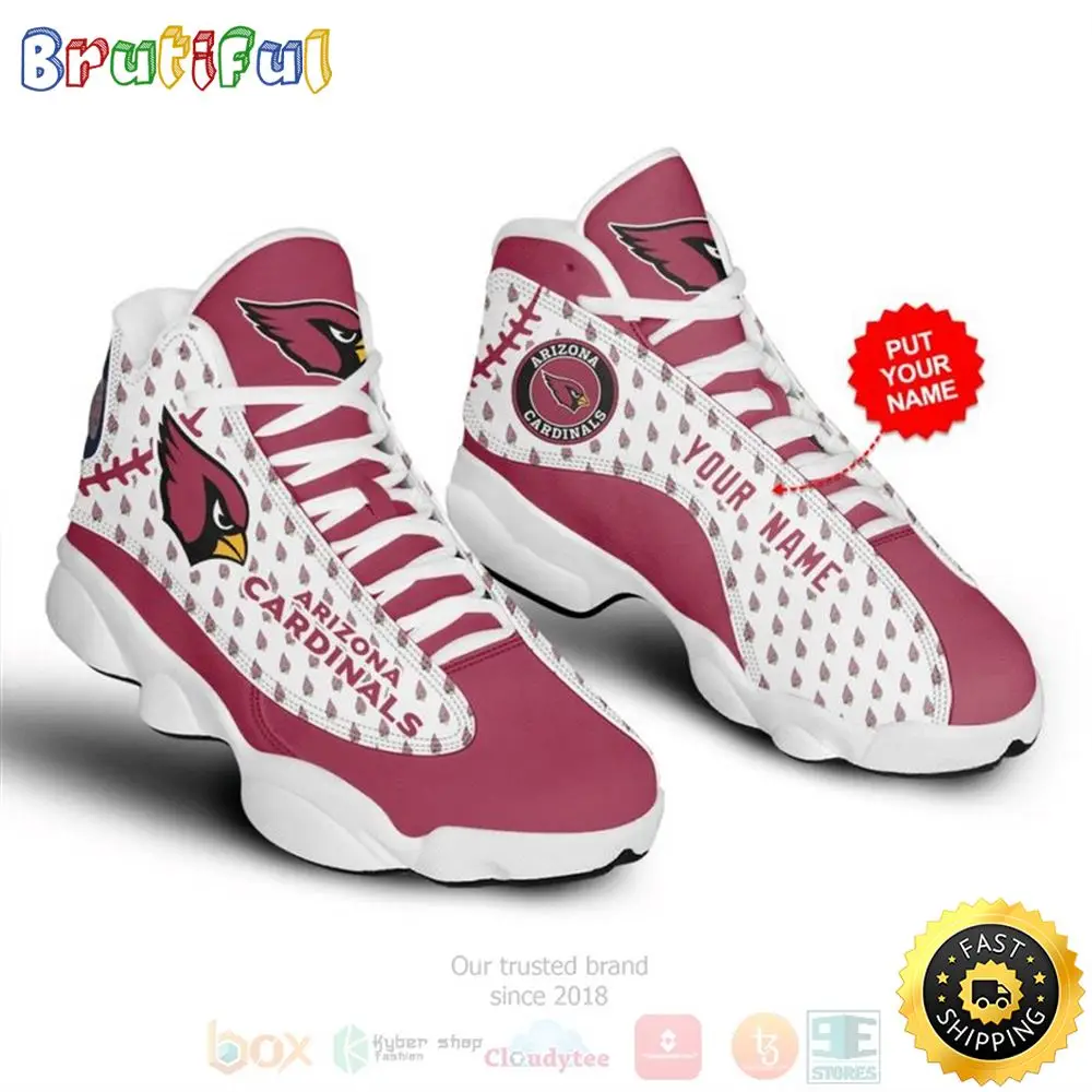Personalized Arizona Cardinals Nfl Custom Air Jordan 13 Shoes Personalized Arizona Cardinals Nfl Custom Air Jordan 13 Shoes - Image 1