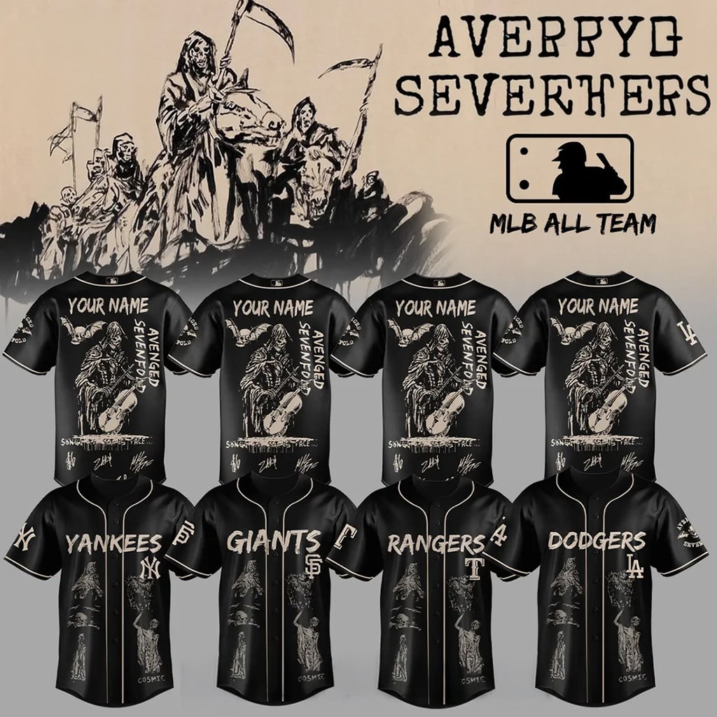 Personalized Avenged Sevenfold X MLB All Team 2026 Baseball Jersey Best Gifts For Fans