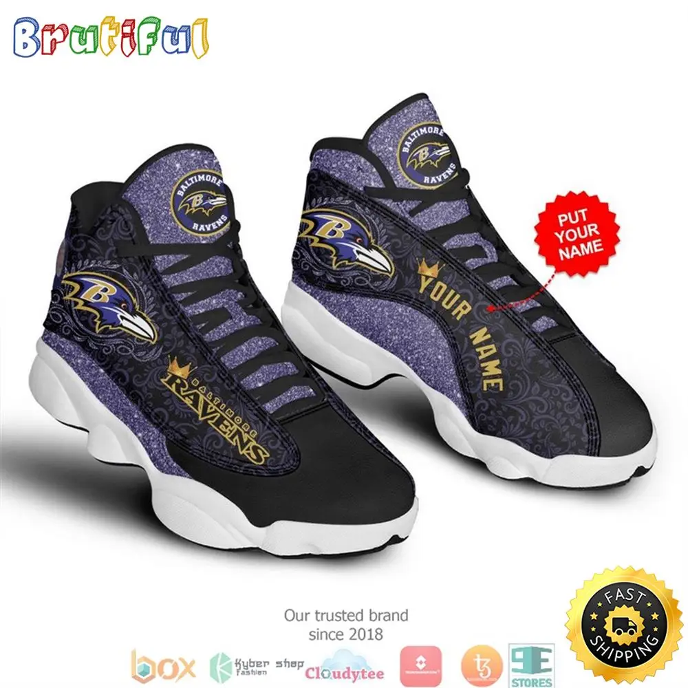 Personalized Baltimore Ravens Nfl Galaxy Air Jordan 13 Sneaker Shoes Personalized Baltimore Ravens Nfl Galaxy Air Jordan 13 Sneaker Shoes - Image 1