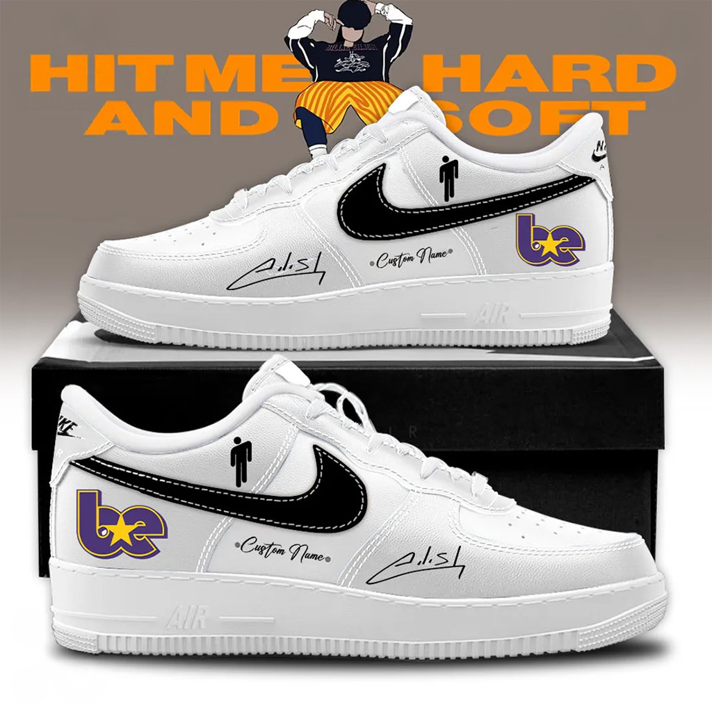 Personalized Billie Eilish Hit Me Hard And Soft Tour AF1 Shoes Billie Eilish Merch Fan Gifts