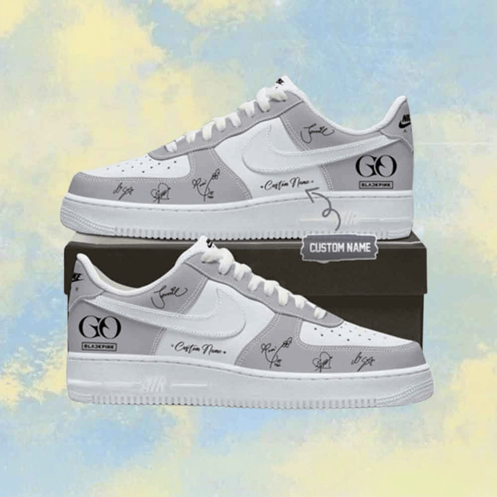 Personalized Blackpink Go Era Air Force 1 Sneakers Shoes With Member Signatures Blackpink Merch