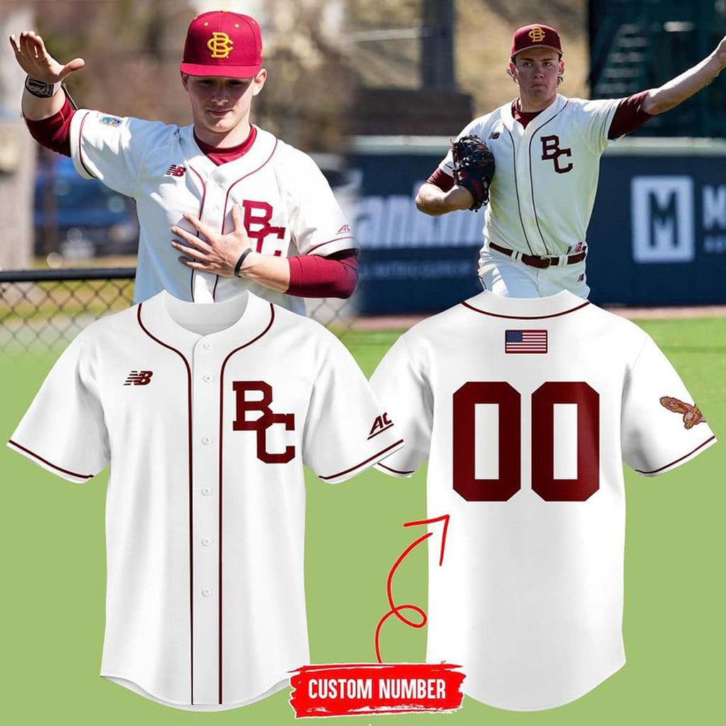 Personalized Boston College Eagles Baseball 2026 New Season Baseball Jersey BC Eagles Merch