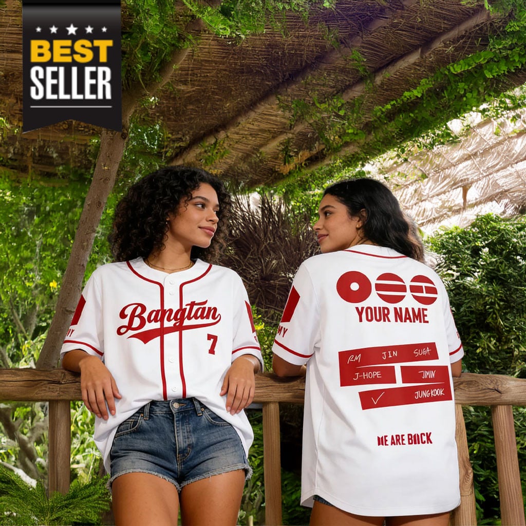 Personalized BTS Merch 2026 Arirang Baseball Jersey Bangtan 7 BTS K-Pop Shirt Fans Gifts