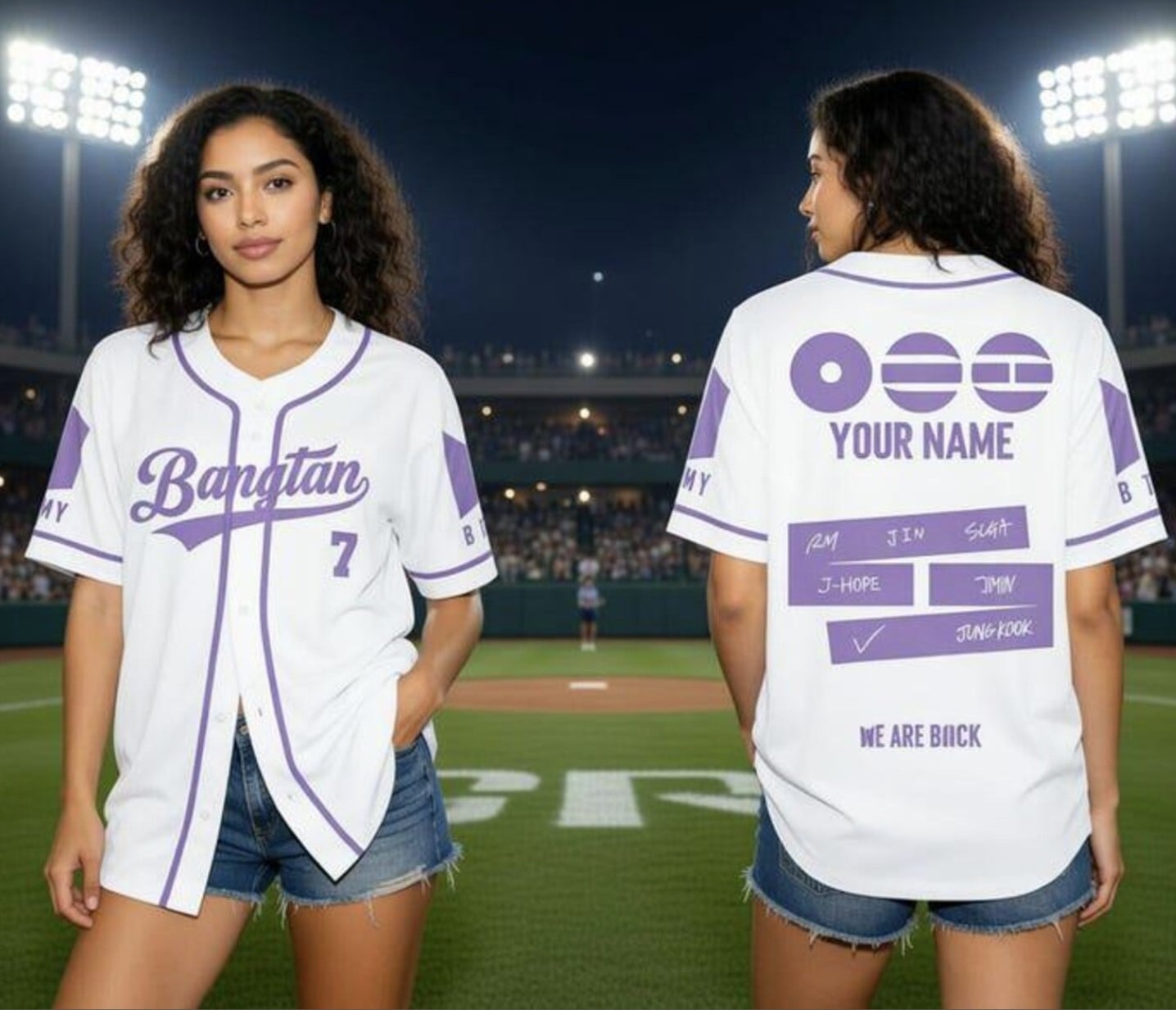 Personalized BTS Merch 2026 Arirang Baseball Jersey K-Pop Bangtan Jersey Gifts For BTS Fans