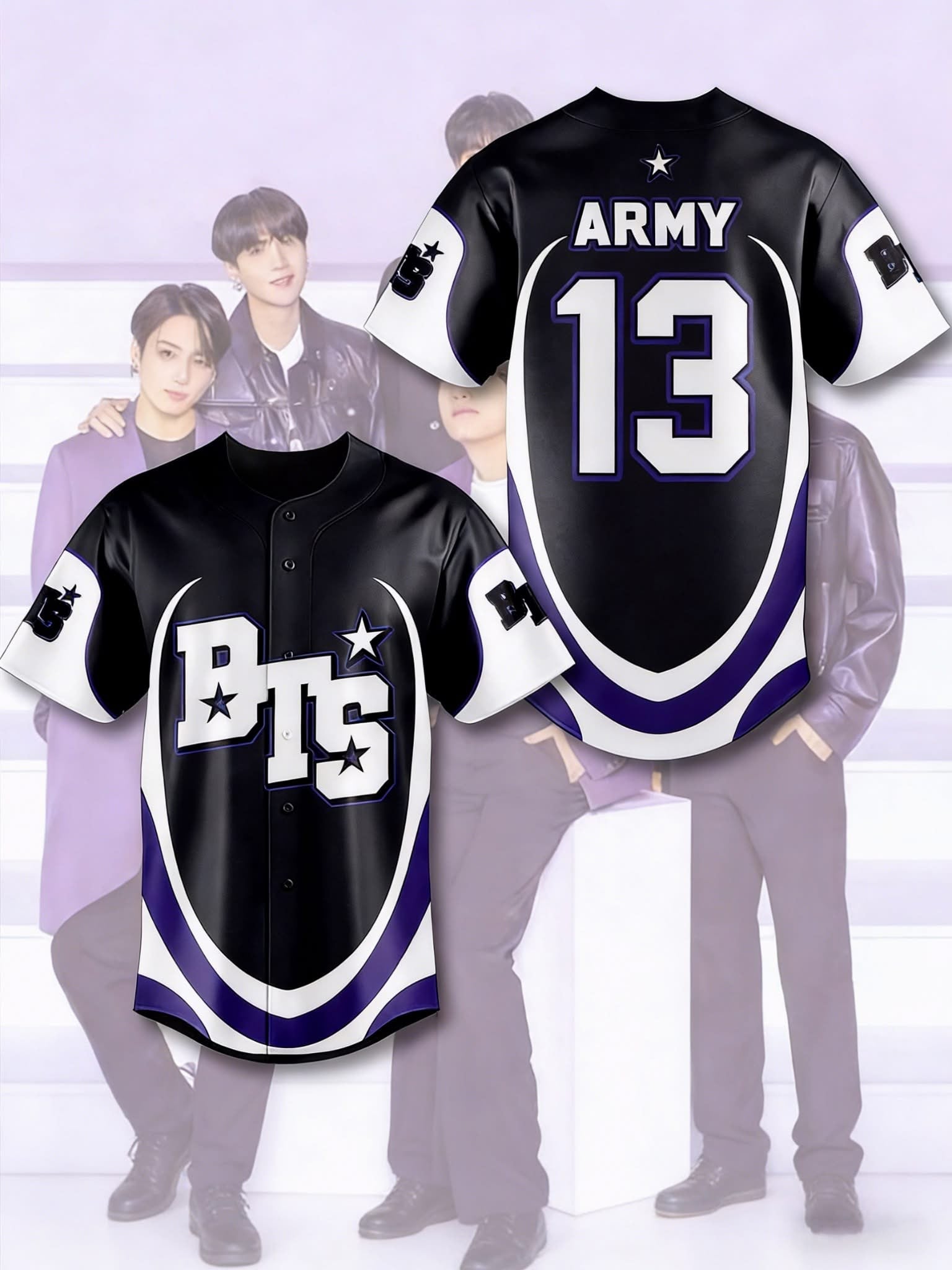 Personalized BTS Welcome To The Universe World Tour 2026 Baseball Jersey BTS World Tour Merch