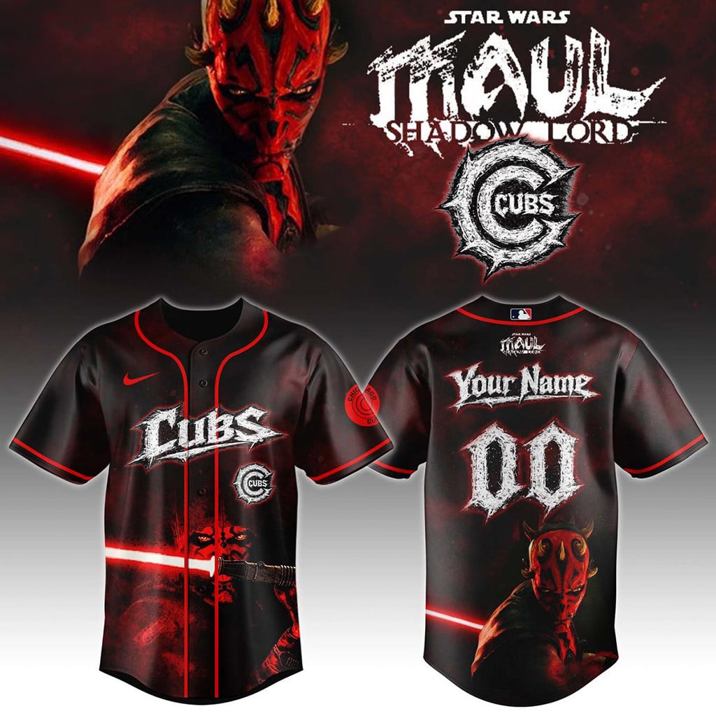 Personalized Chicago Cubs X Star Wars Maul Shadow Lord 2026 Baseball Jersey Cubs Merch Fan Gift