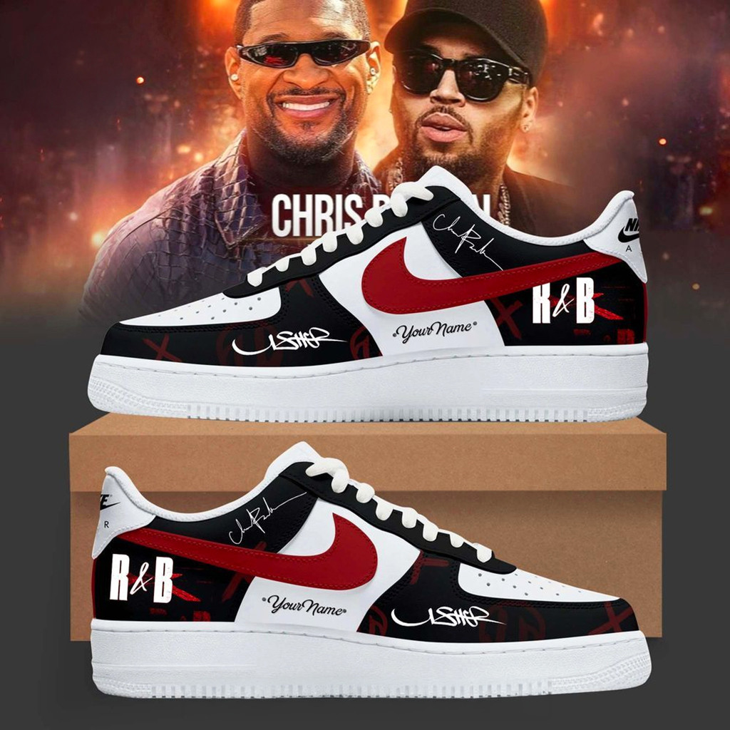 Personalized Chris Brown X Raymond Usher R And B Tour 2026 Air Force 1 Shoes Sneakers Fan Merch Personalized Chris Brown X Raymond Usher R And B Tour 2026 Air Force 1 Shoes Sneakers Fan Merch - Image 1