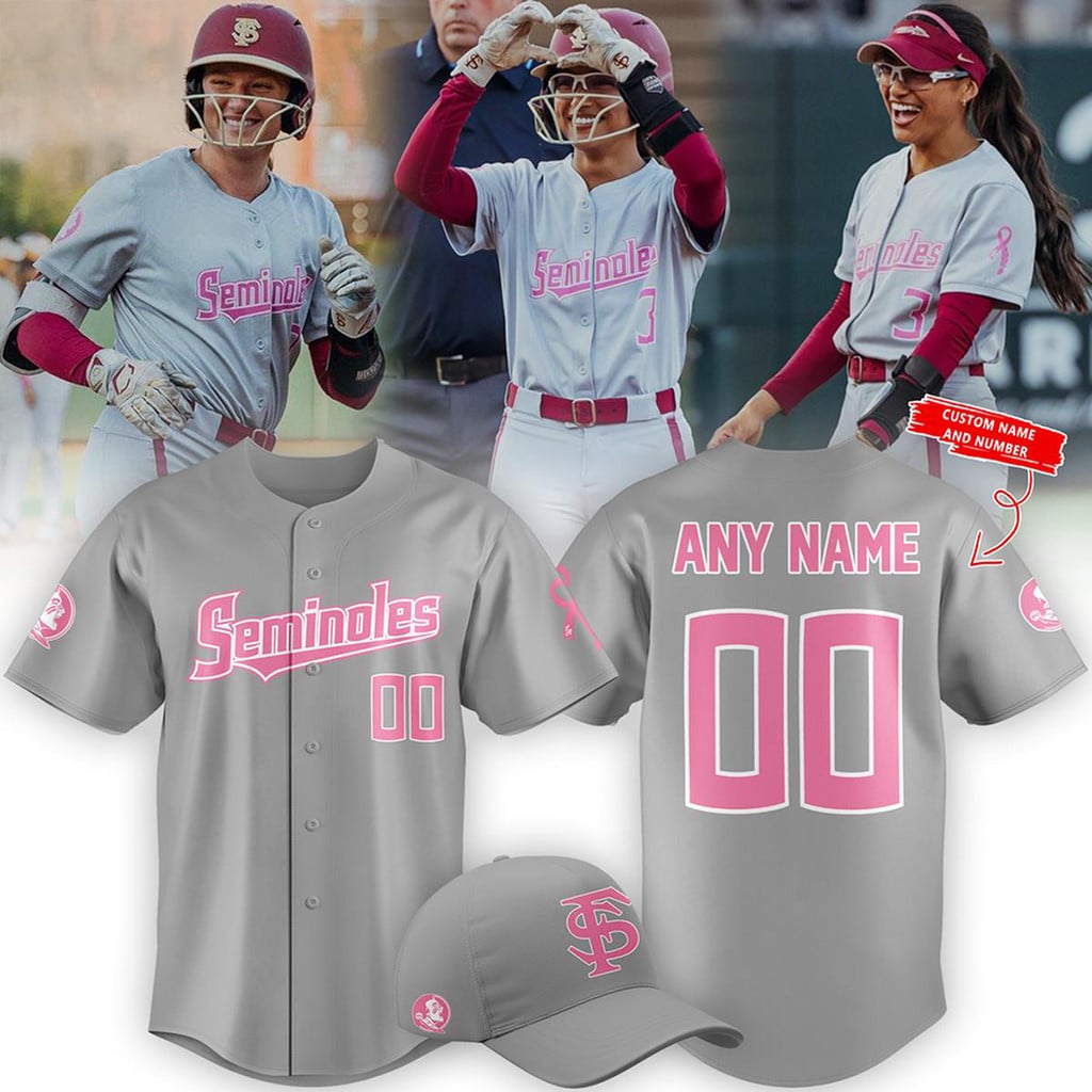 Personalized Florida State Seminoles Paint it Pink 2026 Jersey Best Gifts For Softball Fans