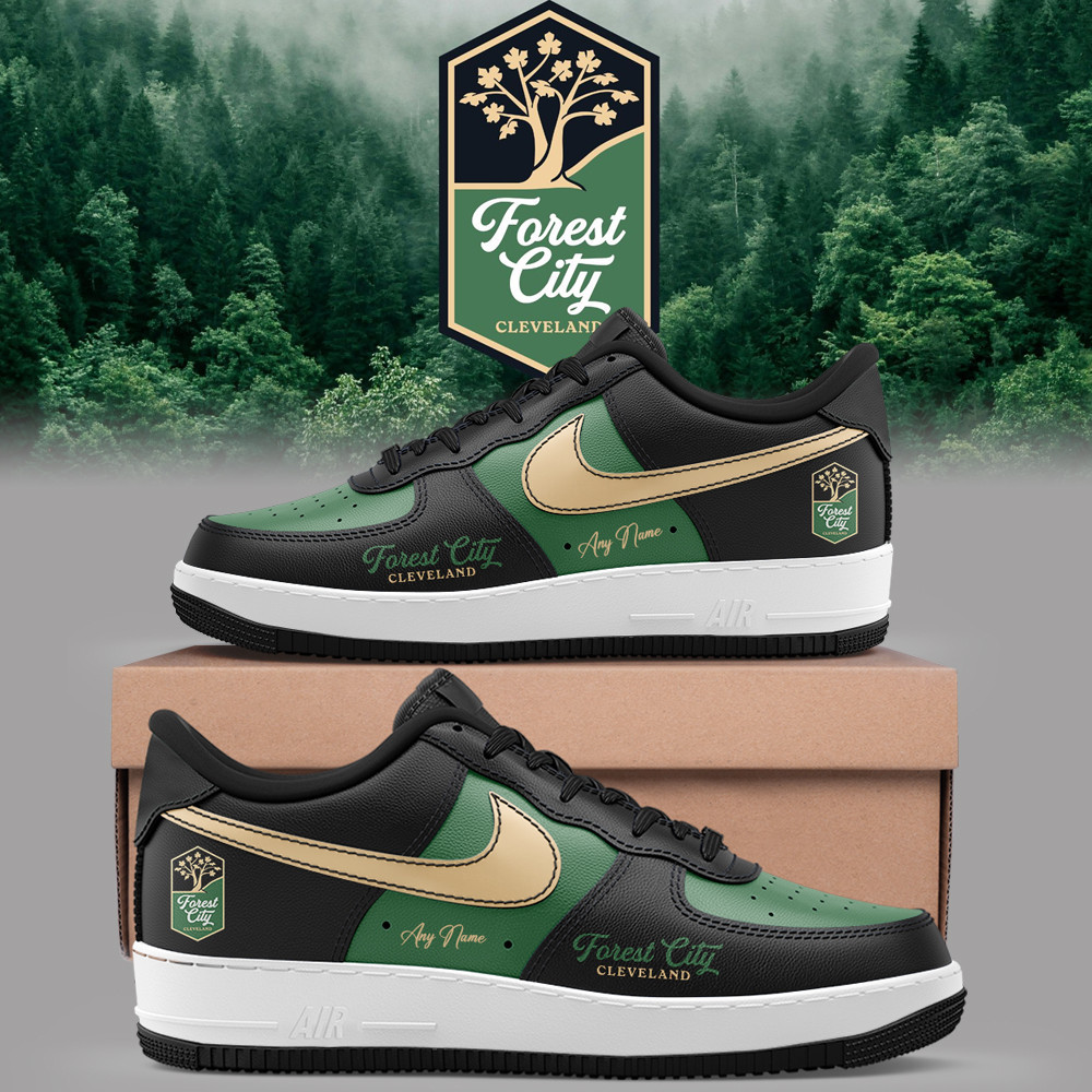 Personalized Forest City Cleveland Air Force 1 Sneakers Tree Logo Cleveland Shoes Gifts For Fans