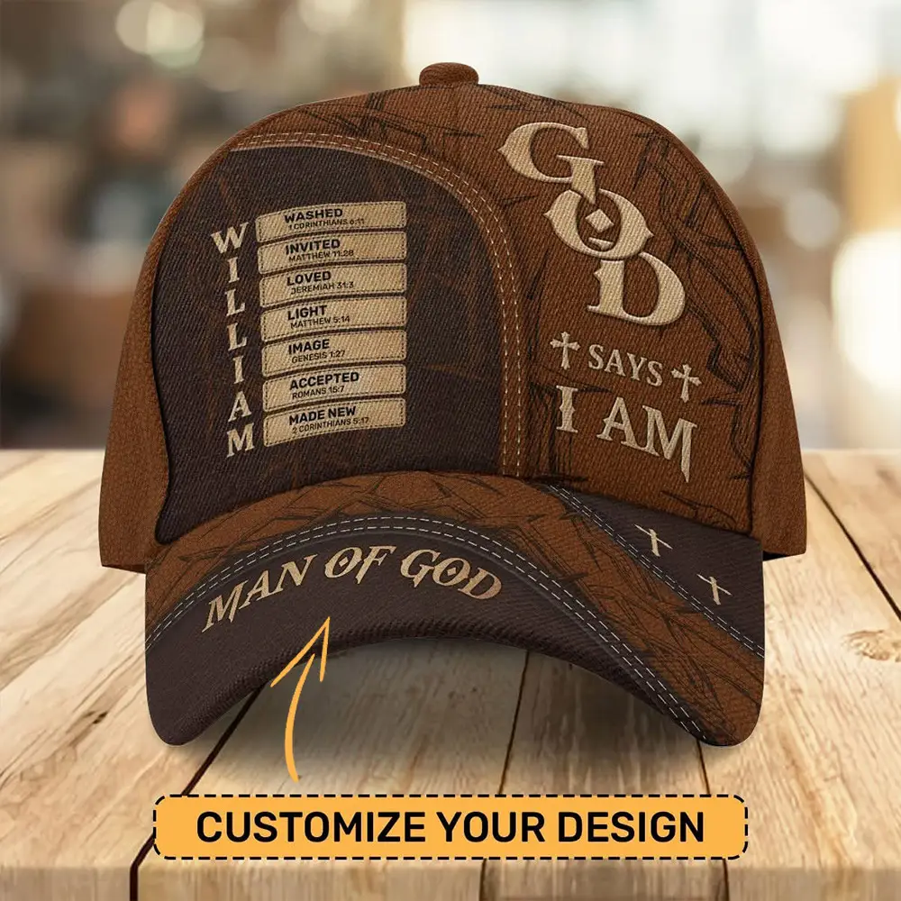 Personalized God Says I Am Man Of God Hat Christian Hat Gifts For Father