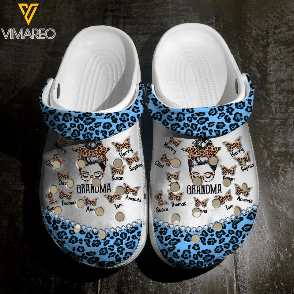 Personalized Grandma Kids Clog Slipper Shoes Best Mothers Day Gifts