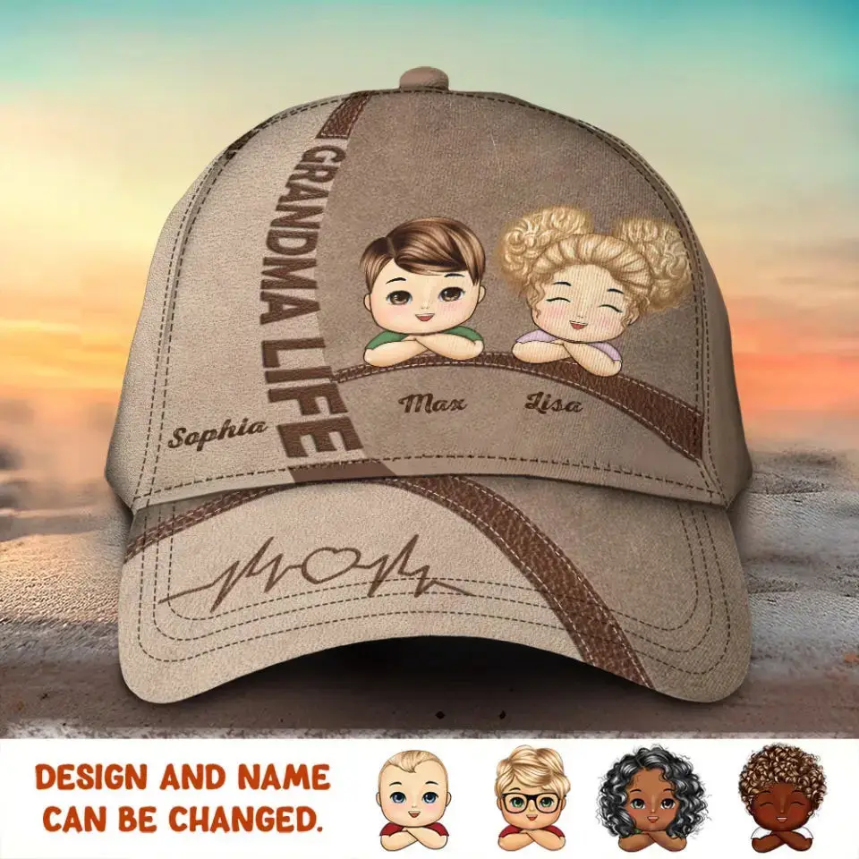 Personalized Grandma Life Kid Names Hat Mothers Day Present Ideas