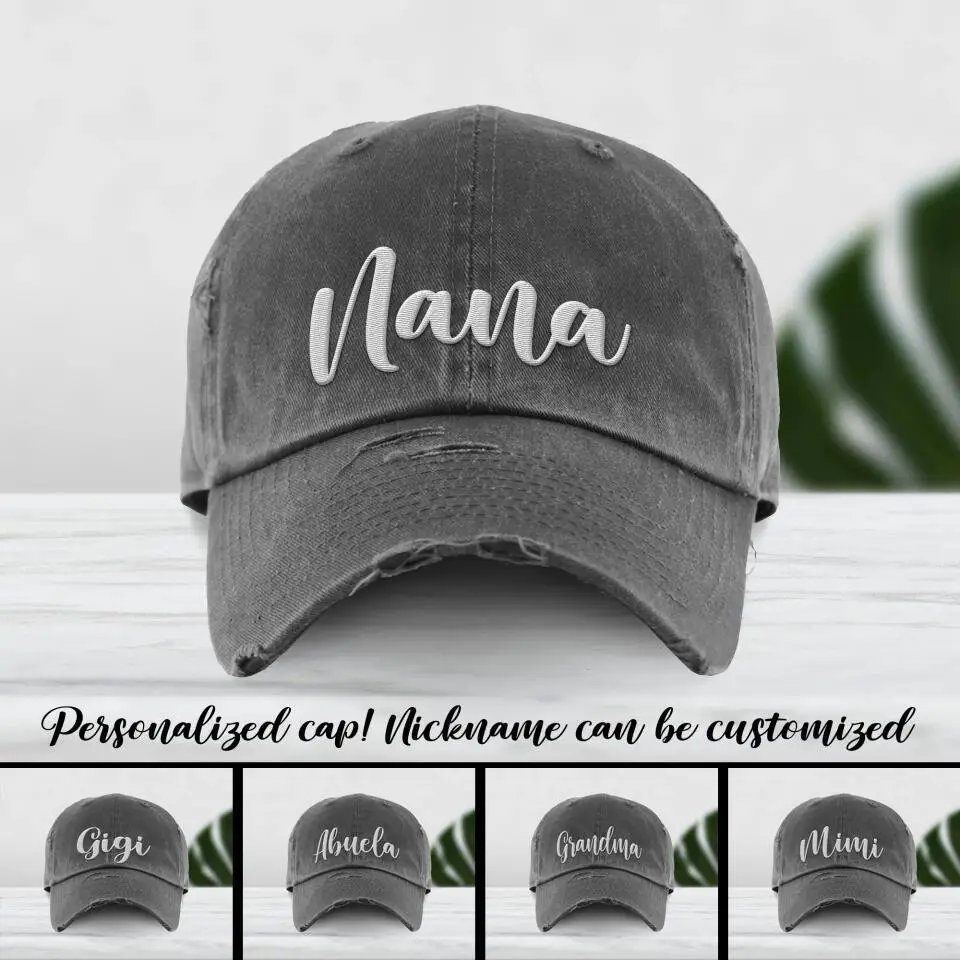 Personalized Grandma Peaked Hat Good Mothers Day Gifts