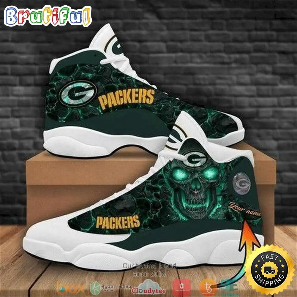 Personalized Green Bay Packers Nfl Teams Football Air Jordan 13 Sneaker Shoes