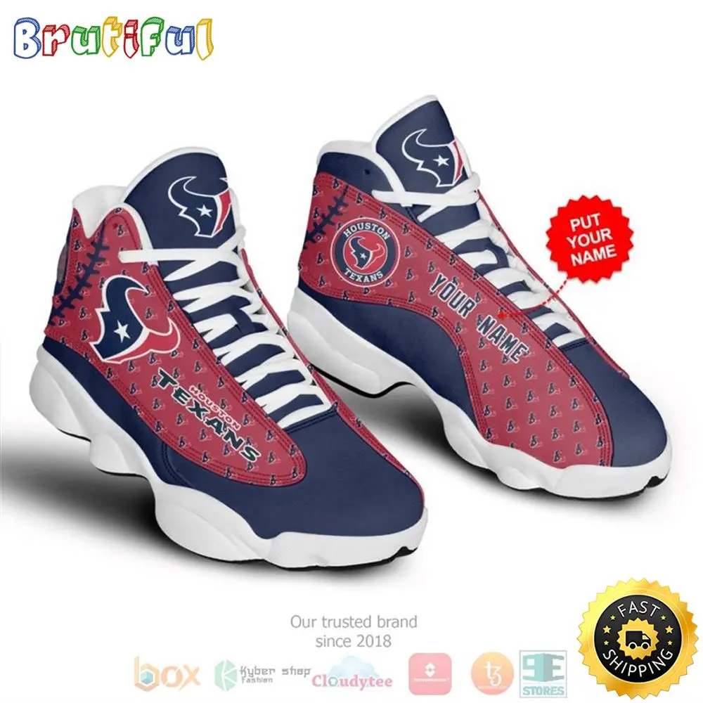 Personalized Houston Texans Nfl Football Team Custom Air Jordan 13 Shoes