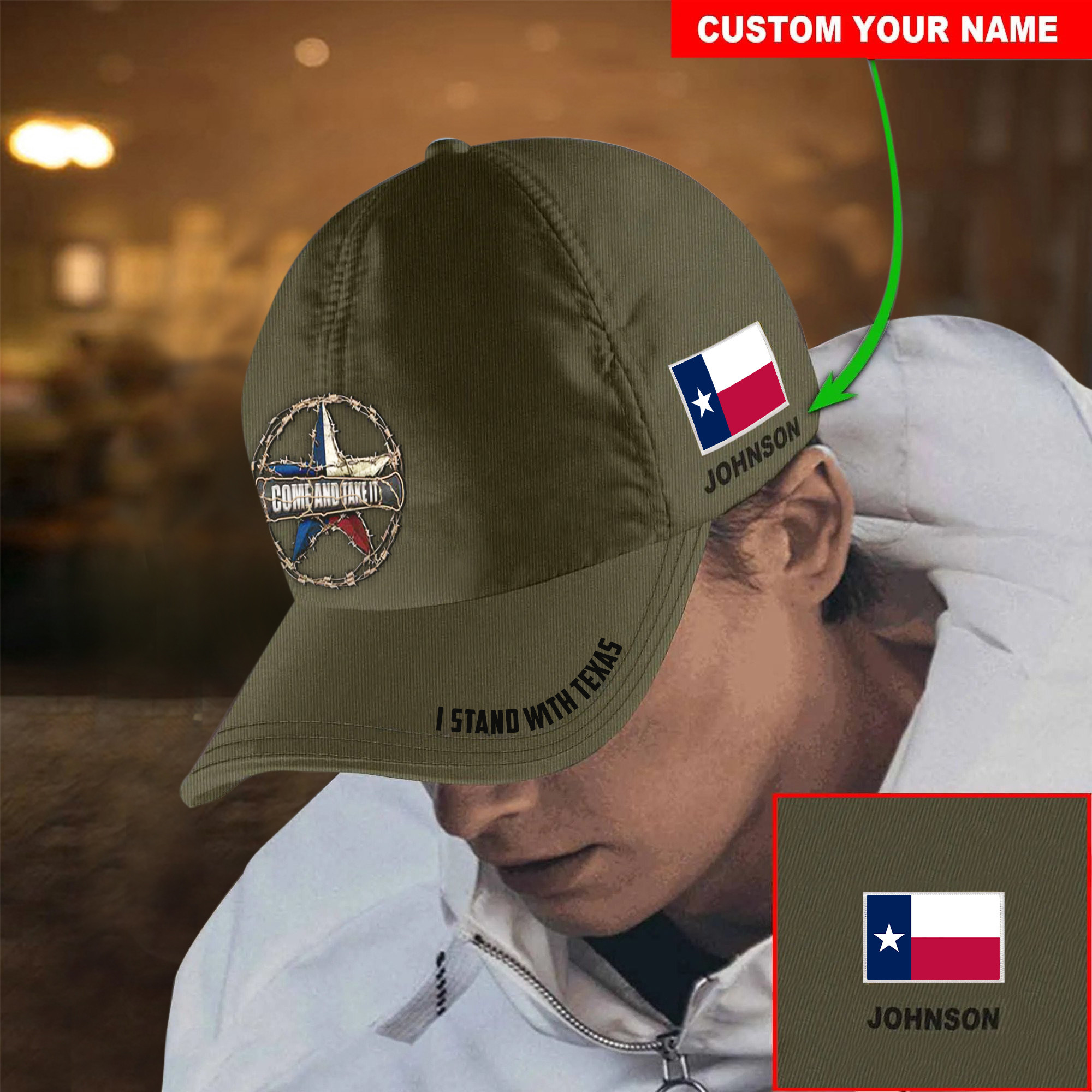 Personalized I Stand With Texas Hat Come And Take It Barbed Wire Hat Texas Strong Merchandise