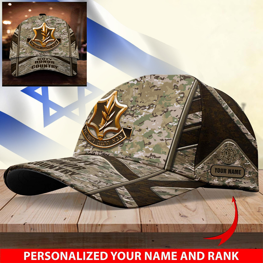 Personalized IDF Camo Hat I Stand With Israel Hat Duty Honor Country Cap Support Isreal Merch Personalized IDF Camo Hat I Stand With Israel Hat Duty Honor Country Cap Support Isreal Merch - Image 1