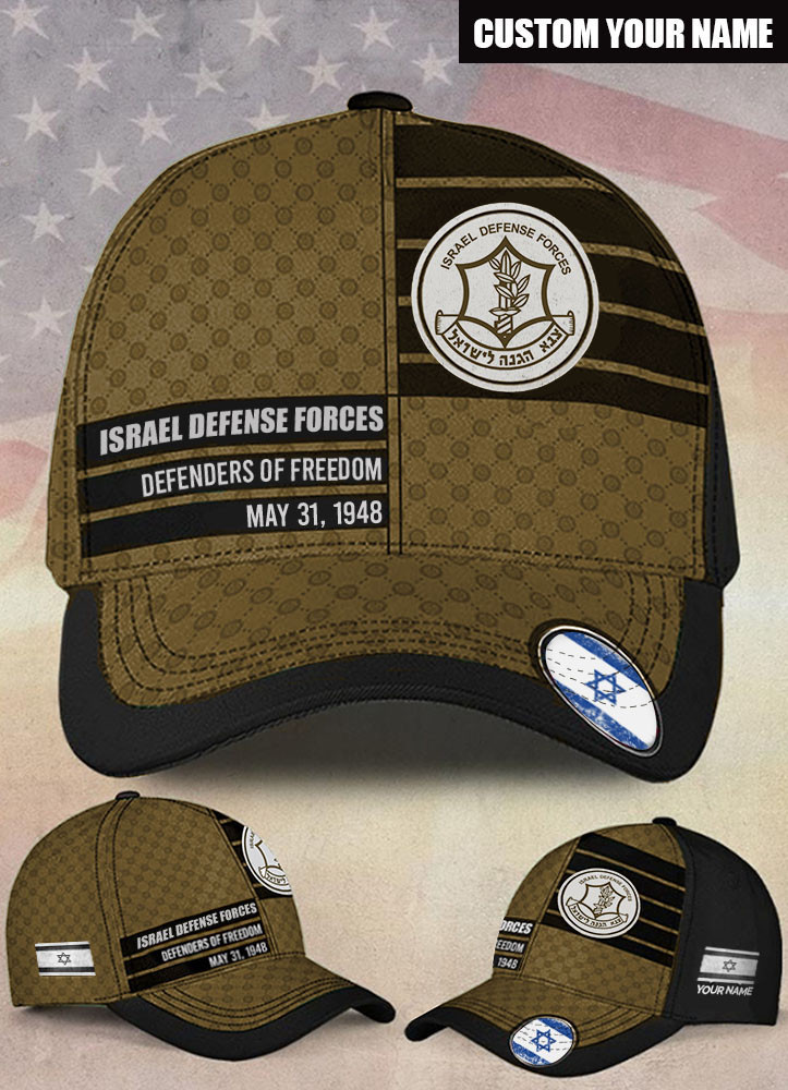 Personalized Israel Defense Forces Hat IDF Hat Pro Israel Merchandise Defenders Of Freedom