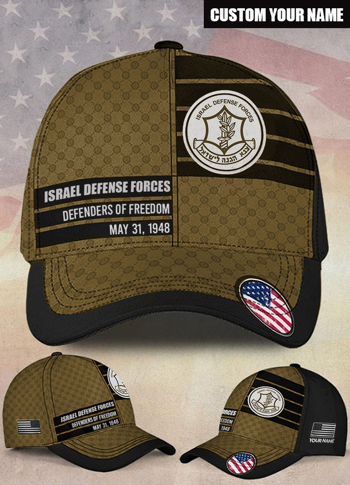 Personalized Israel Defense Forces Hat Israeli Military Hat American Support Israel Merchandise Personalized Israel Defense Forces Hat Israeli Military Hat American Support Israel Merchandise - Image 1