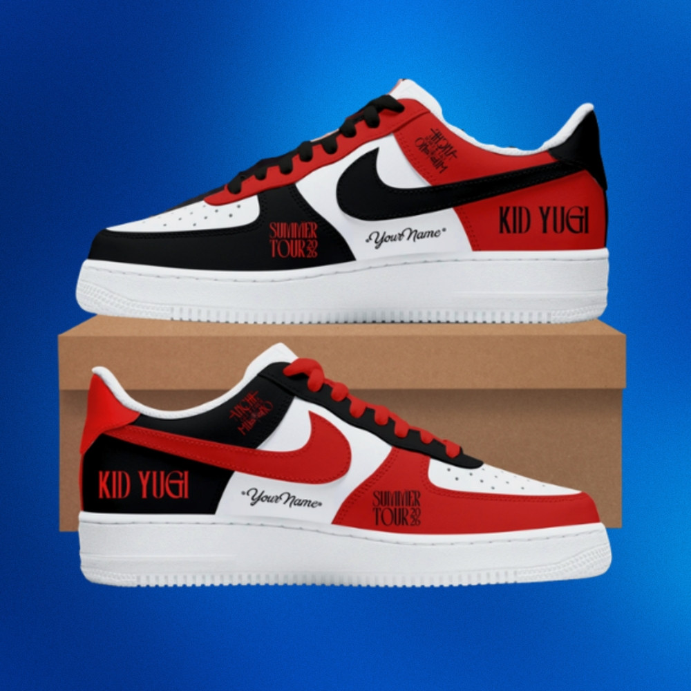 Personalized Kid Yugi Summer Tour Air Force 1 Shoes Sneakers 2026 Kid Yugi Merch Rap Fan Gifts