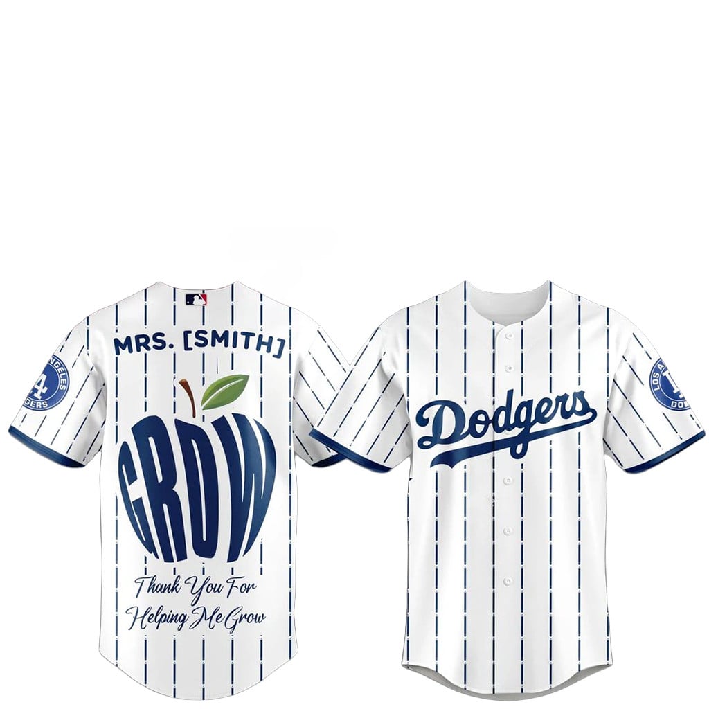 Personalized Los Angeles Dodgers Teacher Appreciation Baseball Jersey LA Dodgers Merch