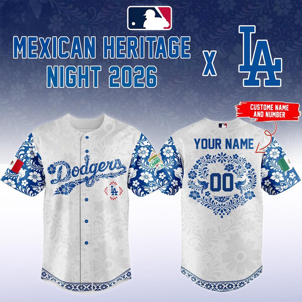 Personalized Los Angeles Dodgers x Mexico Heritage Night 2026 Baseball Jersey LA Dodgers Merch