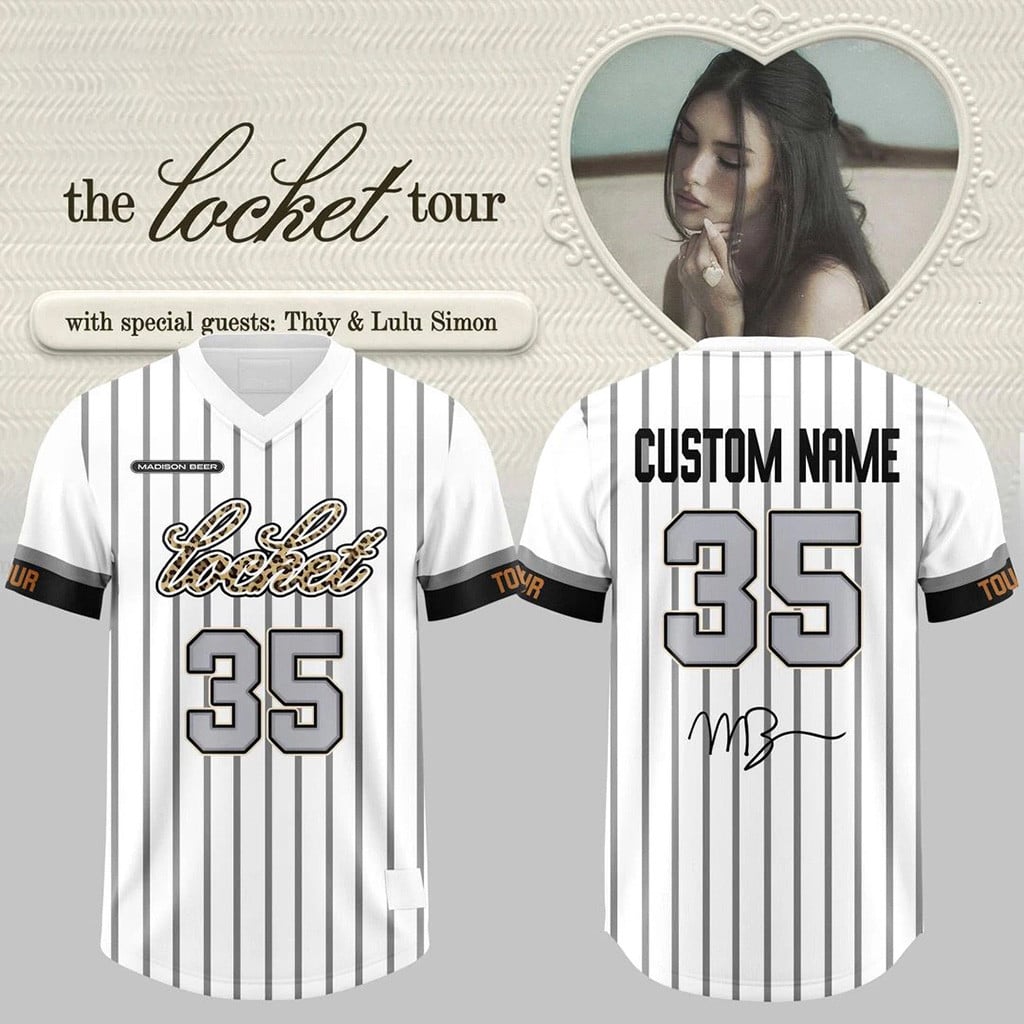 Personalized Madison Beer The Locket Tour Jersey 2026 Madison Beer Merch Music Lover Gifts
